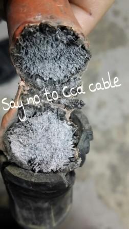 Say NO to CCA cable