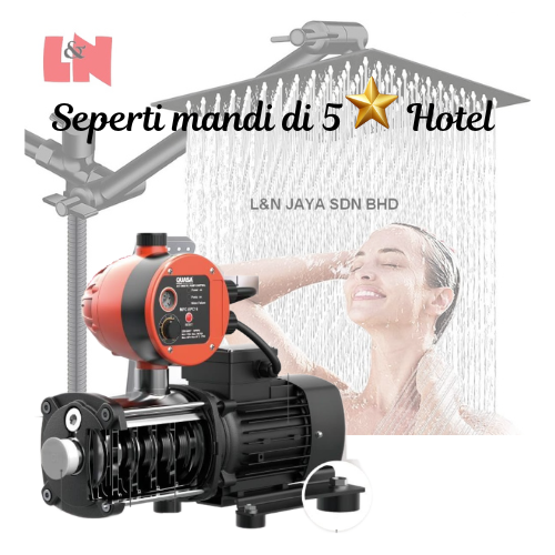 Boost to your home water pressure like shower in 5 star Hotel experience 